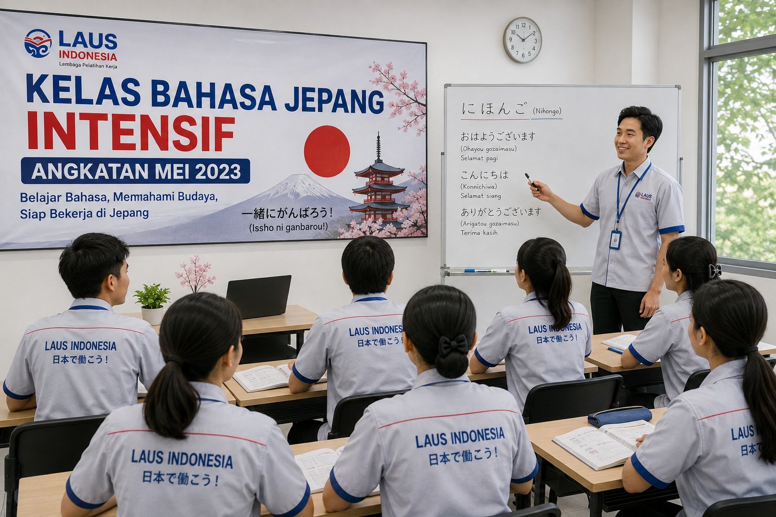Kelas Bahasa Jepang Intensif Angkatan Mei 2023